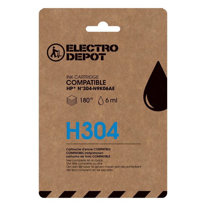 Cartouche D'encre Electro Depot Compatible Hp H 304 Noir - Bon état sur Electro Depot